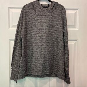 Lululemon Extra Mile Hoodie Womens Sweater Gray Active Run Hike Pullover